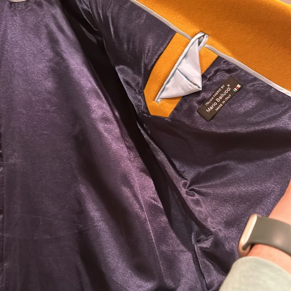 J. Crew golden yellow wool & cashmere blend blazer coat - Picture 5 of 7